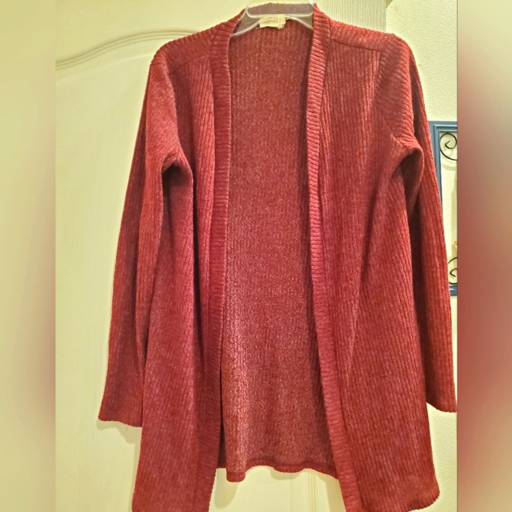 Lightweight Maroon Cardigan